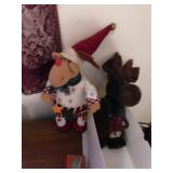 TWO REINDEER STUFFED ANIMALS