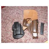 HOLSTER WITH 9MM COMPACT MAG, PLASTIC MADE