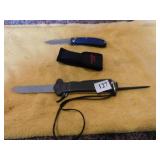 BUND KNIFE, BLUE FOLD OUT KINFE
