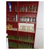 LARGE GROUP OF MASON JARS SOME WITH LIDS