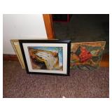 PICTURES CLOCK MELTING DOWN, HUNTING SCENE,