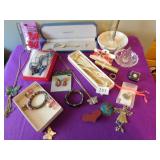 JEWELRY BUTTERFLY WATCH NECKLACE, BRACELETS, HAIR