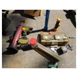 KNIFE, HALOGEN LIGHTS, FLASHLIGHTS, VACUUM