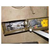 WRENCHES, SOCKETS, AMMO BOX PAINTED YELLOW