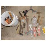 PIPE WRENCHES, DRILL BITS, SOLDERING GUN, ETC.