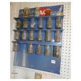 AC SARK PLUG DISPLAY WITH NUTS BOLTS SCREWS