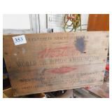WESTERN CARTRIDGE CO. WOODEN SMALLER CRATE, SMALL