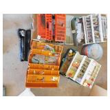 TACKLE BOXES WITH TACKLE, MINICAST PORTABLE