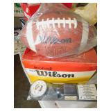 WILSON FOOTBALL, PENGUINS COLLECTOR PUCK