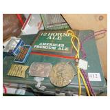 BELT BUCKLES, OLD TINS, ETC.