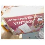 PUNCH BOWL WITH CUPS IN BOX