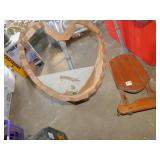 WOODEN HEART, SLED, WOODEN HEART