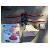 NECKLACE, TRINKET BOX, CAKE PLATE, LAMP SHADE,