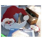 NATIVITY SET, POINTESETTA, ANGEL LIGHTED, ETC.