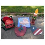 AMERICAN FLAG & APPLE ITEMS