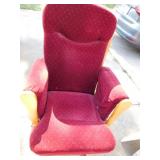 ROCKER GLIDER, RED CUSHION