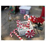 WOODEN CHRISTMAS DECORATIONS, METAL ANGEL