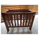 MISSION STYLE MAGAZINE RACK 14" H X 11.5" W X