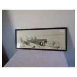 27" X 11" NAVY PICTURE - SEE LOWER LEFT K BOAT