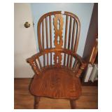 OAK ARMCHAIR STURDY 43" H X 26" W X 22" D
