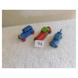 TOW TRUCK W/ RUBBER WHEELS BLUE, SEDAN W/ WHEEL