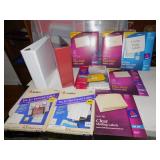 BINDERS, LABELS, ETC.