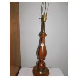 WOOD LAMP 34" H
