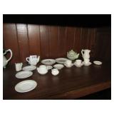 ANTIQUE MINI CHILD TEA SET FEW CHIPS