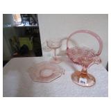 DEPRESSION, SMALL SANDWICH PLATE, CHAMPAGNE