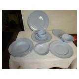 JOHNSON BROS. GRAY DAWN CHINA, 11 DINNER PLATES,