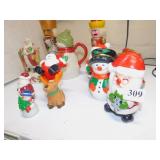 CHRISTMAS NUT CRACKERS, CANDLES, SALT & PEPPERS,