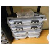 HUSKY STORAGE CONTAINER WITH CONTENTS, DRILL