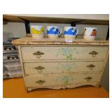 WOODEN DRAWER STAND 14" H X 22" W X 10" D, SESAME