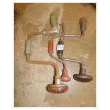 VINTAGE HAND DRILLS SET OF 3