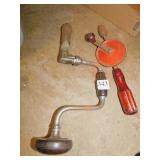 VINTAGE HAND DRILLS SET OF 2