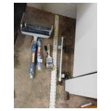PAINT BRUSHES; ROLLER HOLDERS; 48" RULER; ETC.