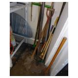 TAMPER; WEEDER; TREE SAW; SHOVEL; SMALL RAKE;