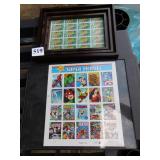 FRAMED STAMPS HAPPY NEW YEAR 37C & 41C