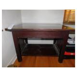 MISSION OAK DESK W/ LOWER SHELF 31" H X 46" W X