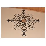 37" X 34" CAST IRON WALL DECORATION
