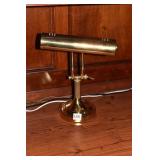 BRASS ACCENT DESK LAMP 14" H