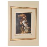 PRINT AUGUSTE COT, 21" X 25" IN GOLD FRAME