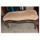 DRESSING ROOM BENCH CAST IRON BENCH 21" H X 22" W