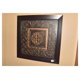 FRAME KEY DECORATION 26" SQUARE PEWTER FINISH