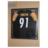 SIGNED SMITH JERSEY 33" X 37"