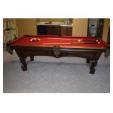 OLHAUSEN USA 31" H -99.5 RED FELT - 55"W LEATHER