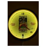 FRANCO HARRIS 25TH ANNIVERSARY CLOCK ELECTRIC,