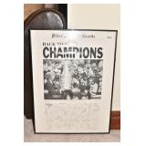 BACK-TO-BACK CHAMPIONS AUTOGRAPHED 24" H X 18"