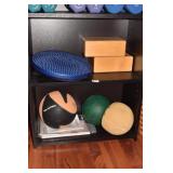 MEDICINE BALL 6 LB., BALANCE BALL, BLOCKS WOOD