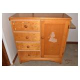 YOUTH CHEST 40" H X 37" W X 15" D 4 DRAWER, 1